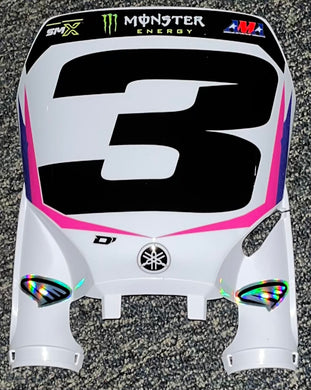 Eli Tomac #3 Star Racing Yamaha MX Replica Front Number Plate - 50th Anniversay