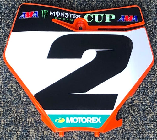 Cooper Webb #2 MEC KTM Replica Front Number plate - 2018