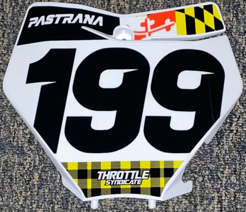 Travis Pastrana #199 KTM Replica Front Number Plate