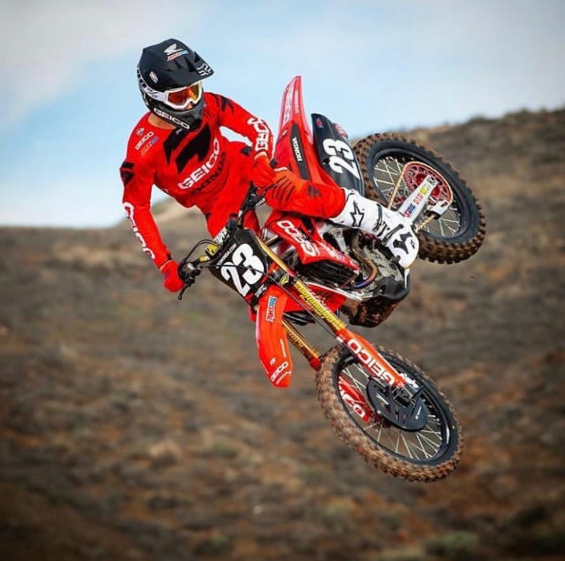 ナンバー23 Chase Sexton #23 Geico Honda Replica Front Number Plate – Pro