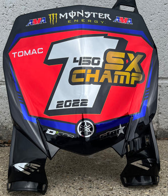 LIMITED EDITION: Eli Tomac 2022 SX Champion Replica Front Number Plate - Chrome Edition