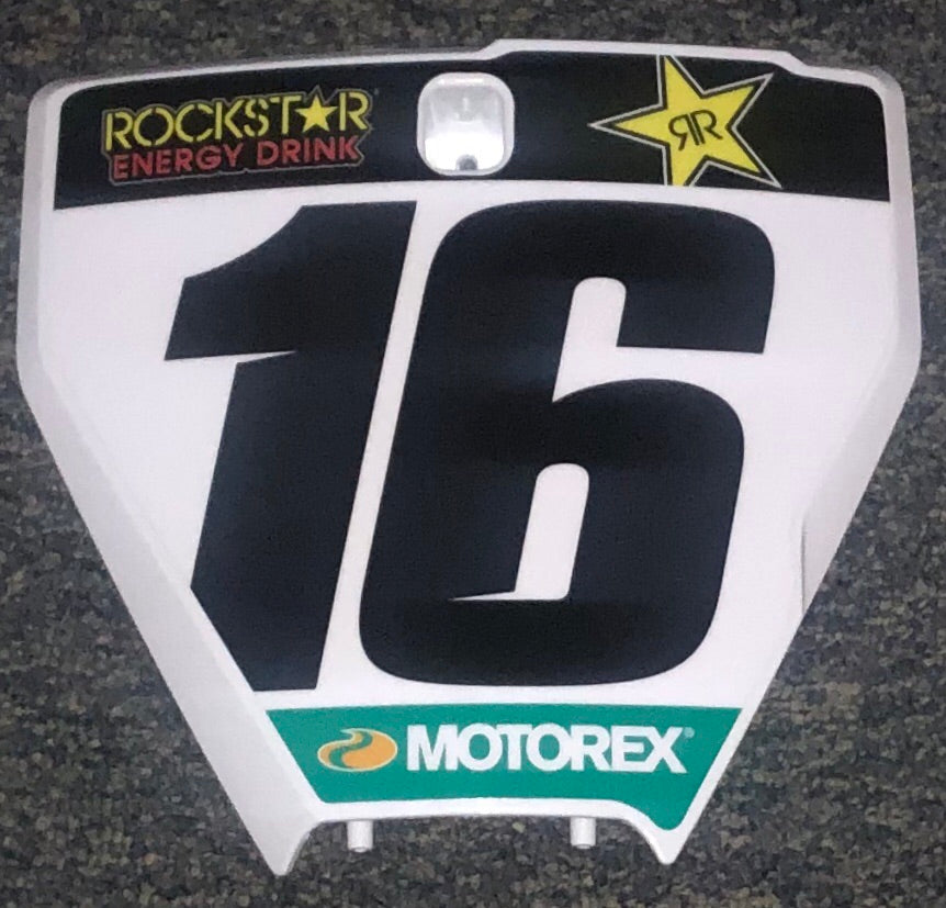 Zach Osbourne #16 Husqvarna Replica Front Number Plate – Pro