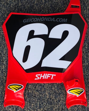 Christian Craig #62 Geico Honda Replica Front Number Plate