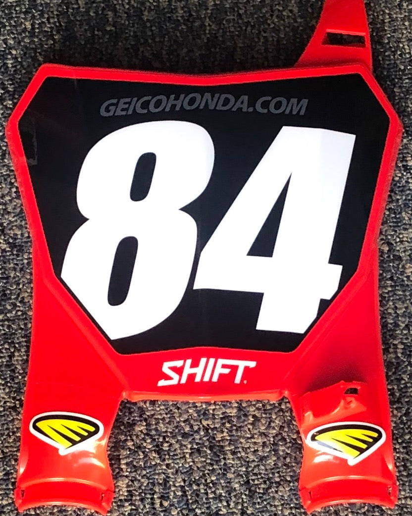 Jo Shimoda #84 Geico Honda Replica Front Number Plate – Pro Number