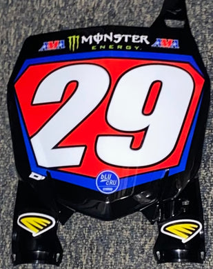 Christian Craig #29 Star Racing Yamaha Supercross Replica Front Number Plate - Red Plate