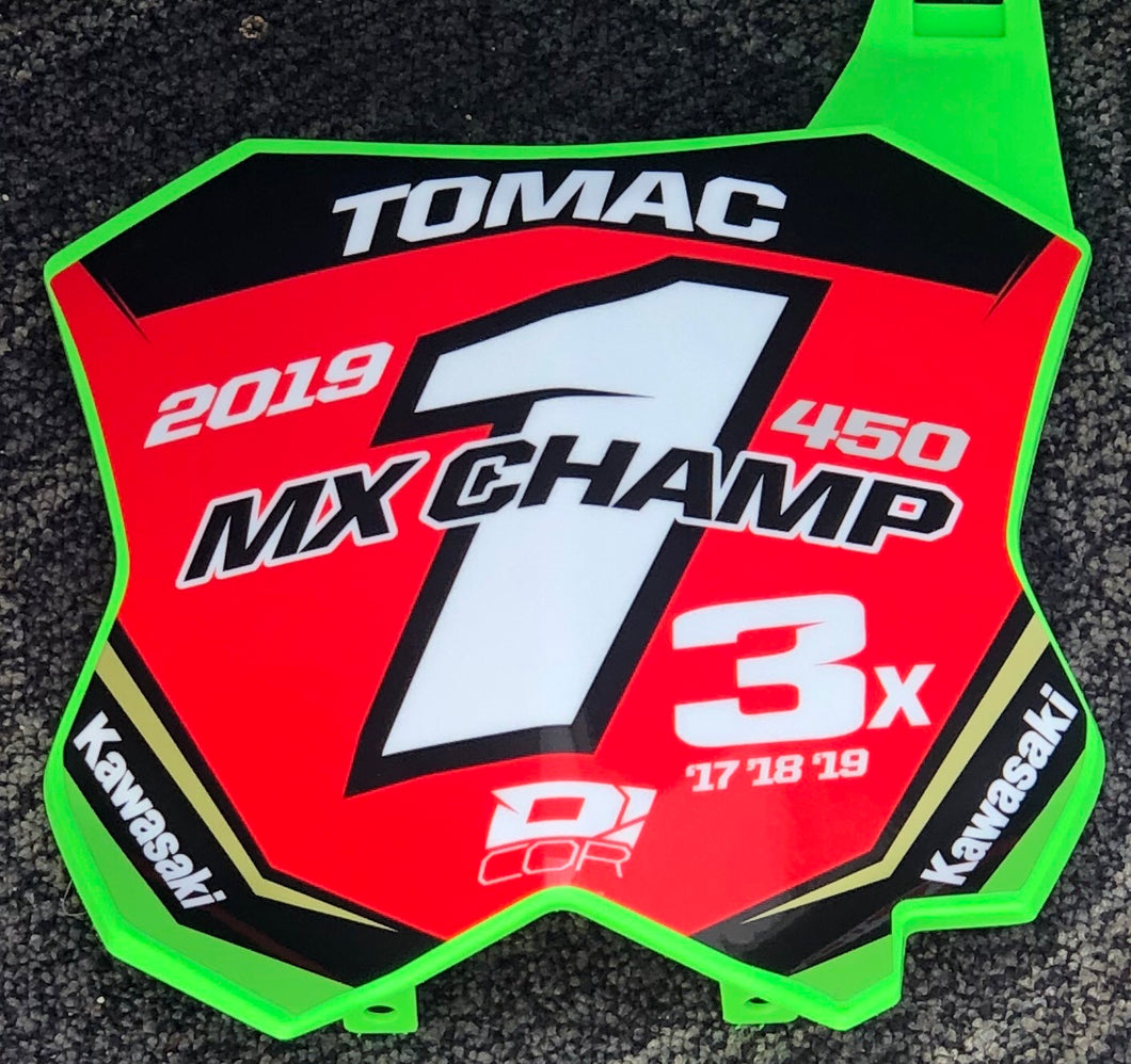 Eli Tomac 2019 MX Champion Replica Front Number Plate