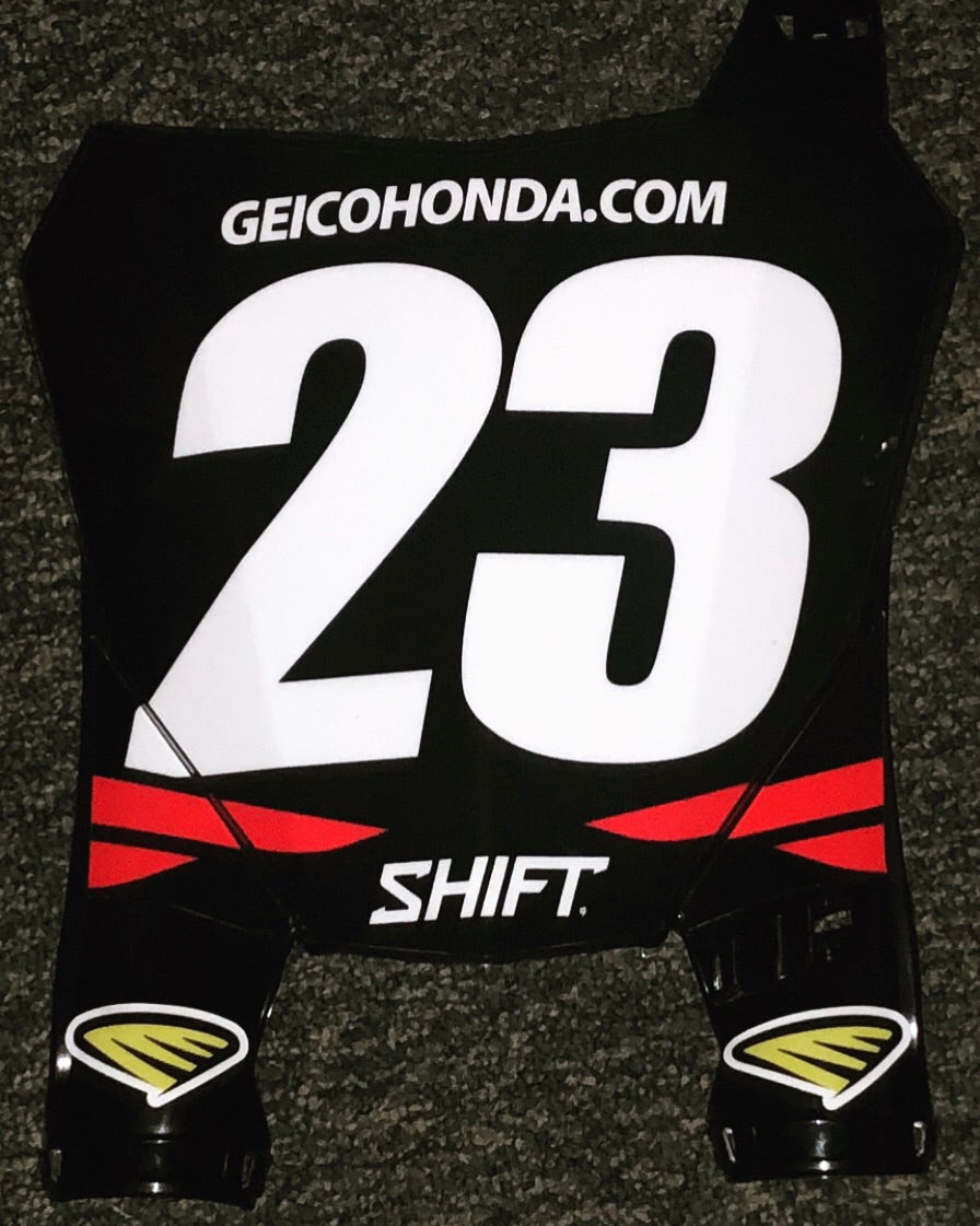Chase Sexton #23 Geico Honda Replica Front Number Plate – Pro
