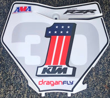 Load image into Gallery viewer, Brandon Hartranft #30 RBSR Replica Front Number Plate