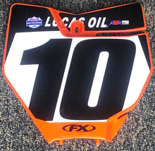 Load image into Gallery viewer, Justin Brayton #10 KTM Replica Front Number Plate