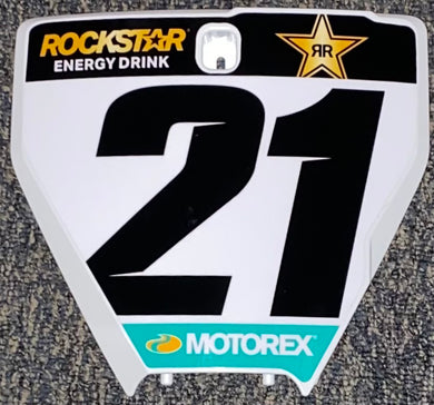 2021 Jason Anderson #21 Husqvarna Replica Front Number Plate