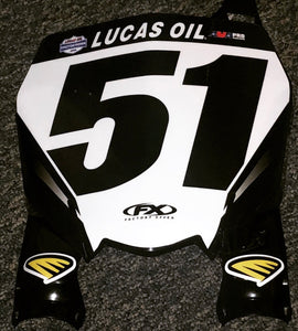 Justin Barcia #51 Lucas Oil AMA Replica Front Number Plate - 2019