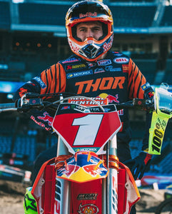 Cooper Webb #1 KTM Replica Front Number Plate - RED PLATE