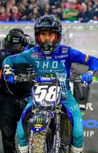 2023 Jordan Smith #58 Star Racing Yamaha Supercross Replica Front Number Plate