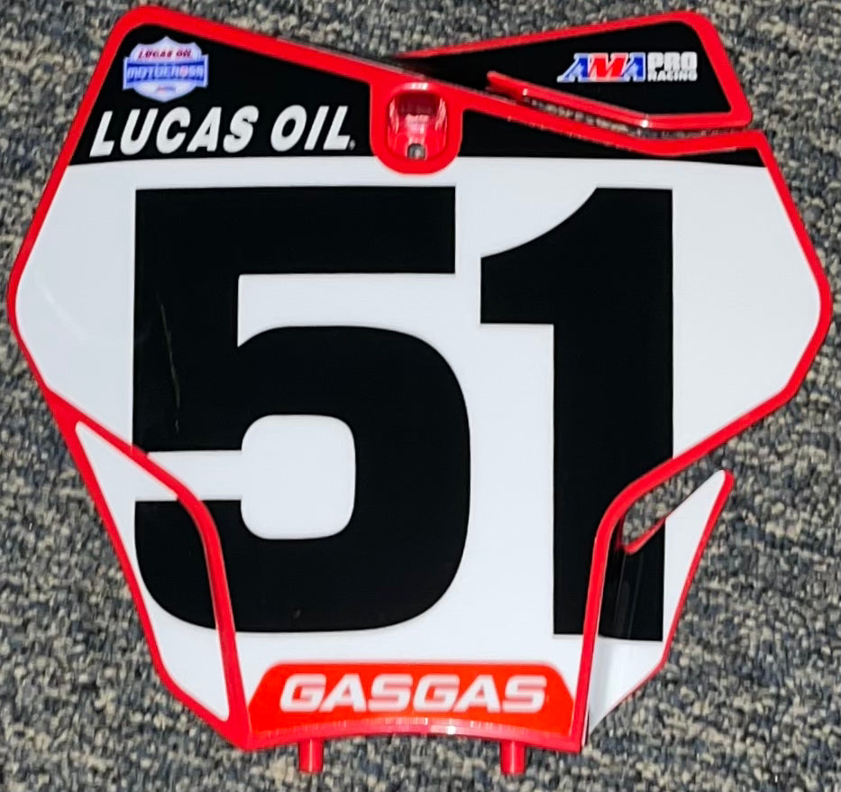 Justin Barcia #51 GasGas MX Replica Front Number Plate – Pro