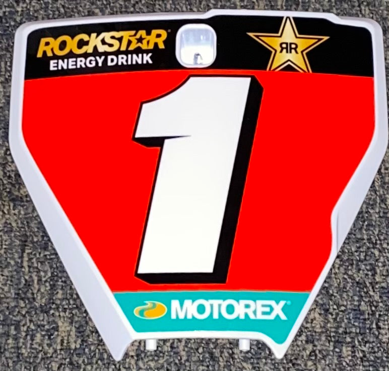 2021 Zach Osbourne #1 Husqvarna Replica Front Number Plate - RED