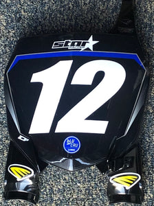 Shane McElrath #12 Star Racing Yamaha Supercross Replica Front Number Plate - Photoshoot