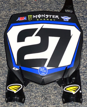 Malcolm Stewart #27 Star Racing Yamaha Supercross Replica Front Number Plate