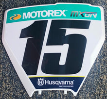 Load image into Gallery viewer, Zach Osbourne #15 MXON USA Replica Front Number plate