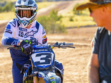 Load image into Gallery viewer, 2022 Eli Tomac #3 Yamaha Replica Front Number Plate