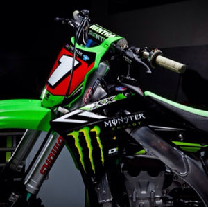 Ryan Villopoto #1 Kawasaki Replica Front Number plate - Red Plate
