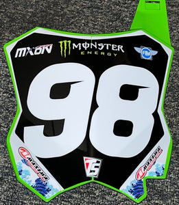 Jo Shimoda #98 MXON Replica Front Number Plate - Team Japan – Pro Jo Shimoda #98 MXON Replica Front Number Plate - Team Japan – Pro