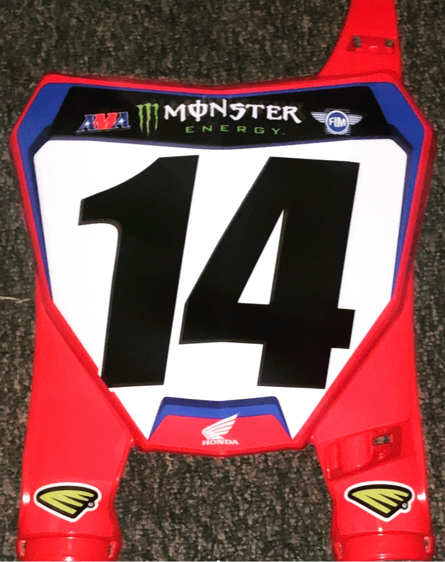 Cole Seely #14 Replica Front Number Plate - 2019 – Pro Number Plates
