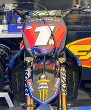 Load image into Gallery viewer, Dylan Ferrandis #1w Star Racing Yamaha Supercross Replica Front Number Plate - RED PLATE