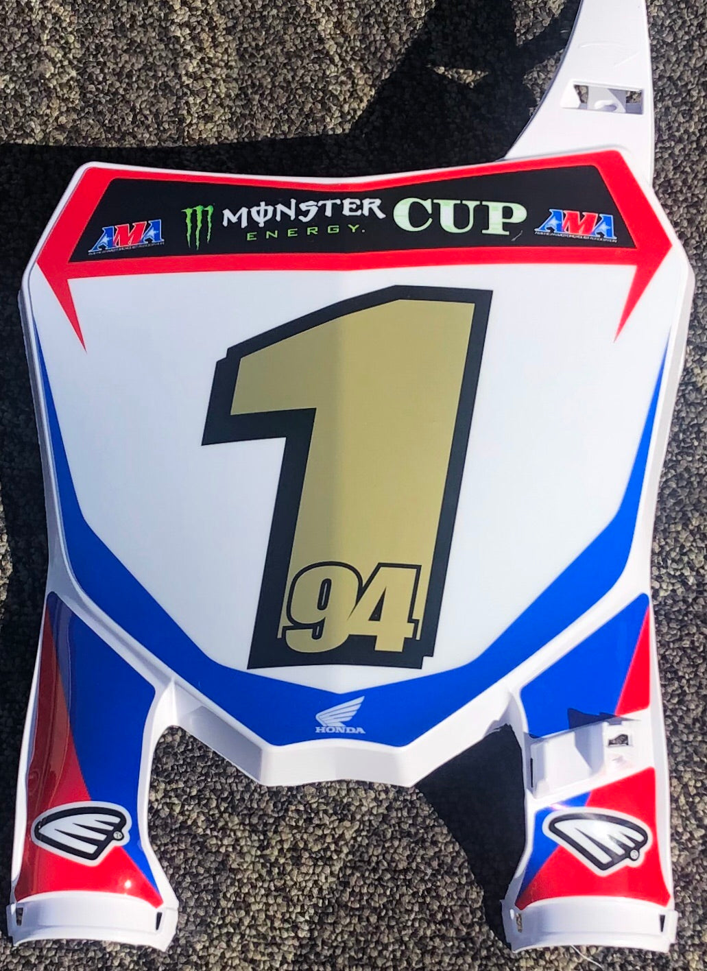 Ken Roczen #1 MEC Honda HRC Replica Front Number Plate - 2016