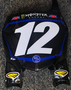 Shane McElrath #12 Star Racing Yamaha Replica Front Number Plate