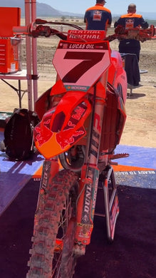 PREORDER: 2023 Aaron Plessinger #7 KTM Replica Full Size Front Number Plate Decal Only