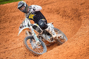 RJ Hampshire #24 Husqvarna Replica Front Number Plate