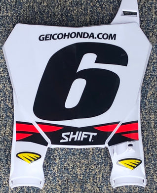 Jeremy Martin #6 Geico Honda Supercross Replica Front Number plate