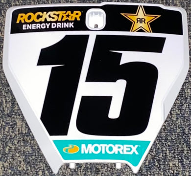 2021 Dean Wilson #15 Husqvarna Replica Front Number Plate