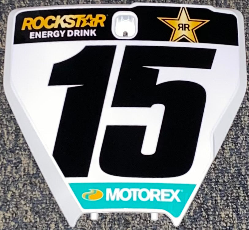 2021 Dean Wilson #15 Husqvarna Replica Front Number Plate