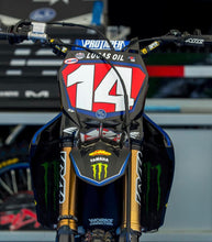 Load image into Gallery viewer, 2021 Dylan Ferrandis #14 Star Racing Yamaha Motocross Replica Front Number Plate - Red Plate
