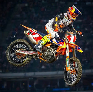 Cooper Webb #1 KTM Replica Front Number Plate - RED PLATE