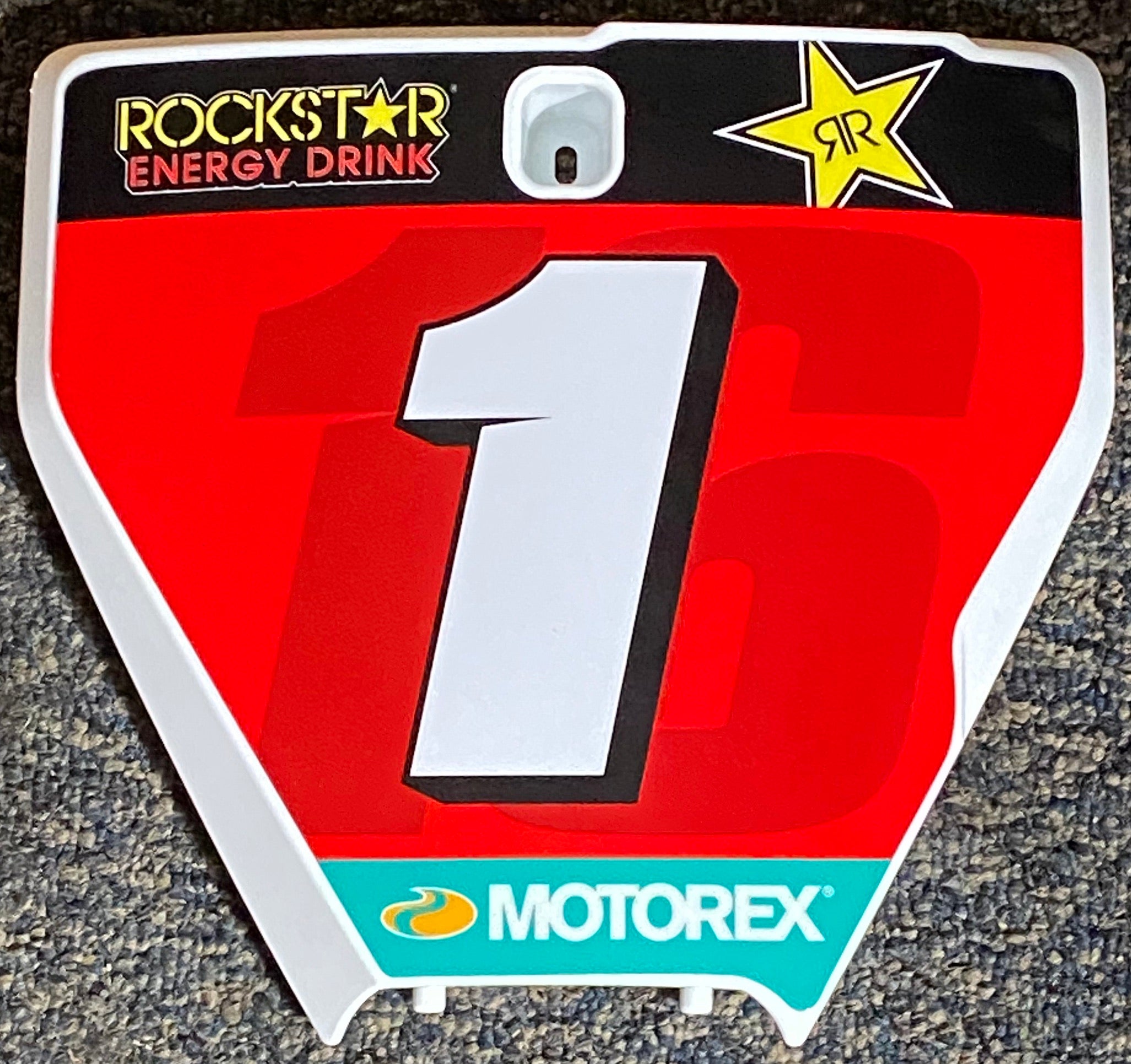 Zach Osbourne #1 Championship Replica Front Number Plate - RED