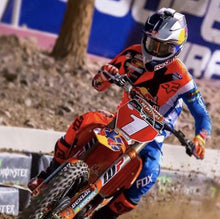 Load image into Gallery viewer, Ryan Dungey #1 KTM Replica Full Size Front Number Plate Decal Only - RED PLATE
