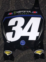 Load image into Gallery viewer, Dylan Ferrandis #34 Star Racing Yamaha Supercross Replica Front Number Plate