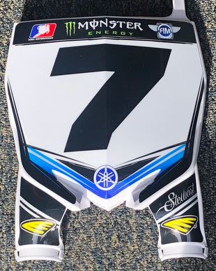 James “Bubba” Stewart #7 JGR Yamaha Replica Front Number Plate