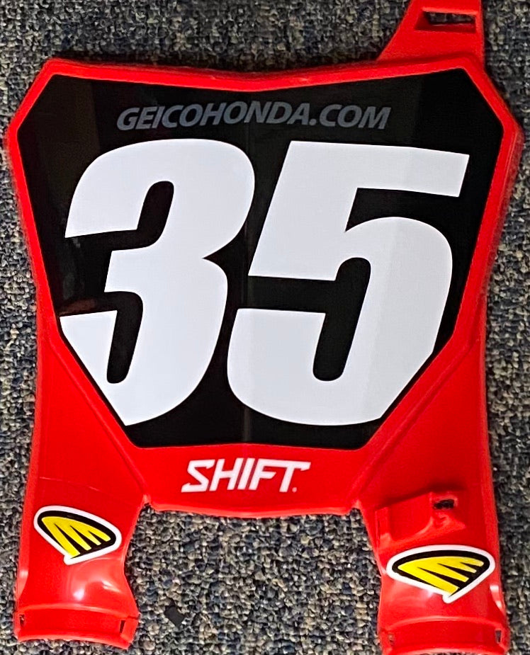 Hunter Lawrence #35 Geico Honda Replica Front Number Plate – Pro