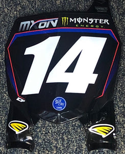 Justin Cooper #14 MXON USA Replica Front Number plate