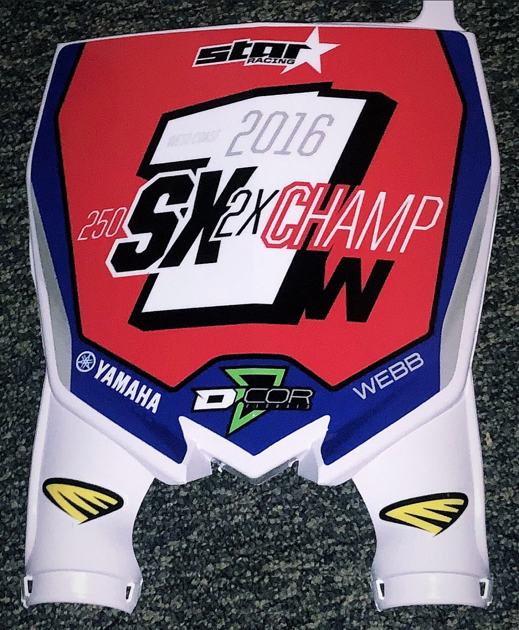 Cooper Webb 2016 SX Champ Replica Front Number plate