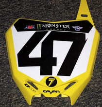 Load image into Gallery viewer, Malcolm Stewart #47 Suzuki Replica Front Number Plate